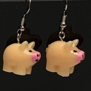 Pig Earring, Silly Earring, Gift Idea, Pig Jewelry, Funny Earring, Silly Earring